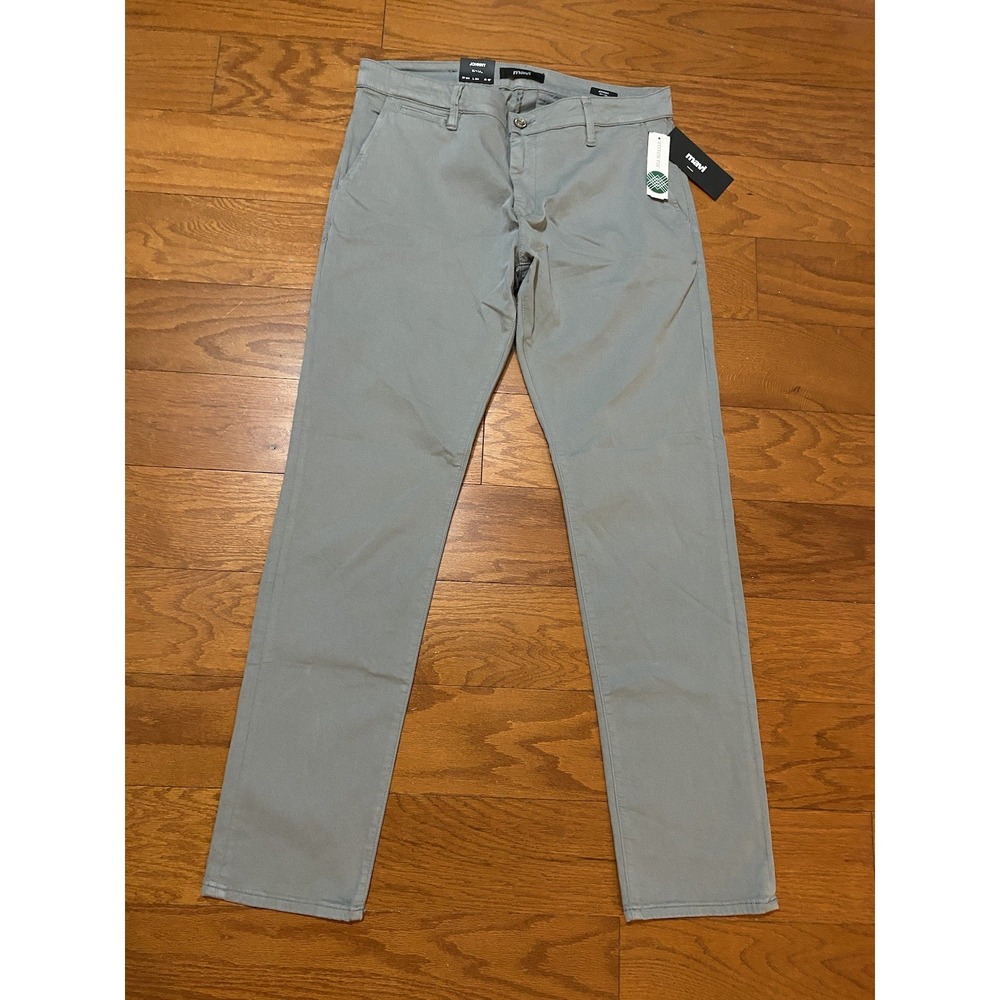 -NWT Mavi JOHNNY Slim Leg Men's Pants Shark Skin Twill Sz 34x34 Gray New! $108